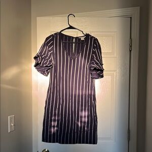 Tommy Bahama Blue Puff Sleeve Mini Dress